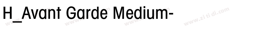 H_Avant Garde Medium字体转换